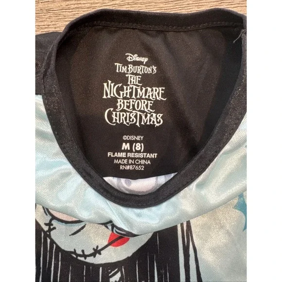 DISNEY Girls Nightgown EUC Pajamas Sz 8 Sally Nightmare Before Christmas Costume - Picture 3 of 3